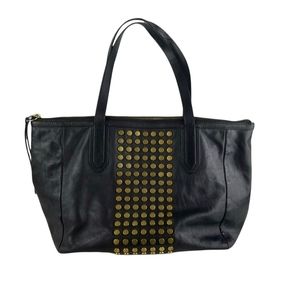 Fossil Leather Sydney Studded Tote